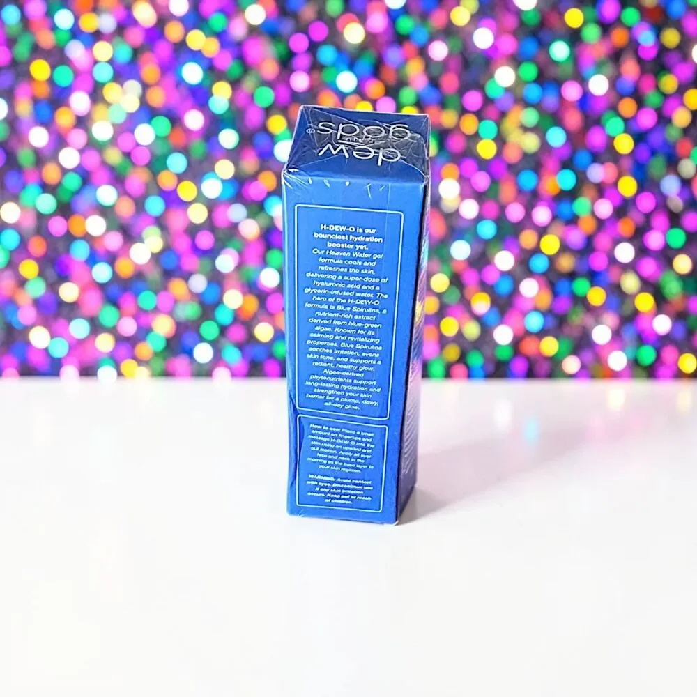 DEW OF THE GODS H-DEW-O Blue Spirulina Daily Gel Moisturizer 0.51 OZ NIB